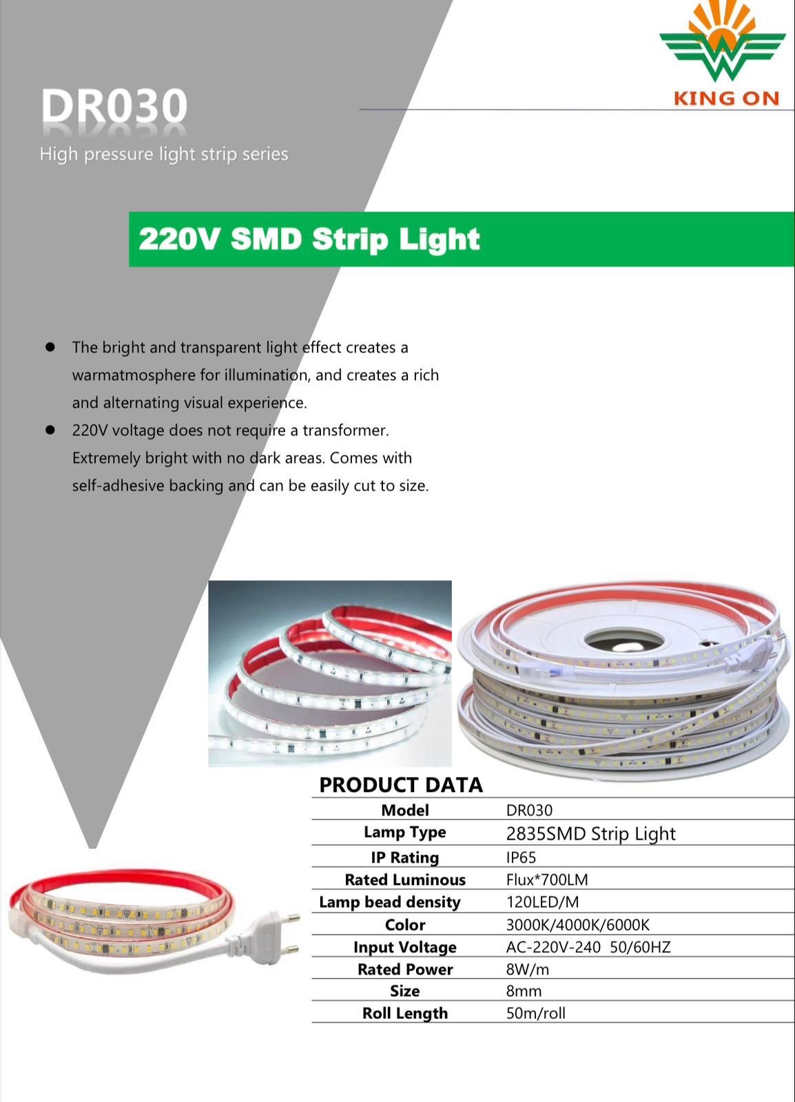 220V SMD STRIP LIGHT